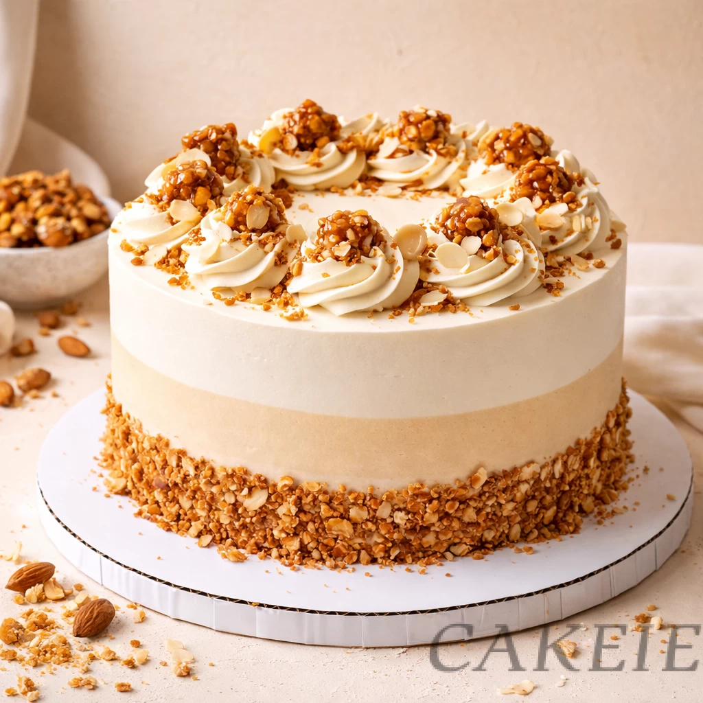 Almond Praline Photo Cake